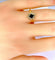 Bague 54 Bague marguerite en or jaune 18 carats, saphir et diamants 58 Facettes AB529