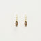 Boucles d'oreilles Boucles d'oreilles serpent créoles en émail blanc avec diamants et rubis 58 Facettes 3275