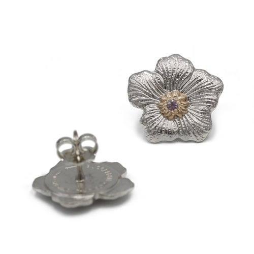 Boucles d'oreilles BUCCELLATI - Boucles d'oreilles "BLOSSOMS" Argent, Vermeil & Saphirs 58 Facettes 240166R
