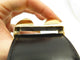 Collier vintage ceinture HERMES medor collier de chien en cuir box noir t76 58 Facettes 265992