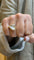 Bague 53 Bague Hermes Fer à cheval en or et corps en argent 58 Facettes