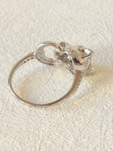 Bague 52 Bague Panthère en or blanc et diamants 58 Facettes WC-2025-2325