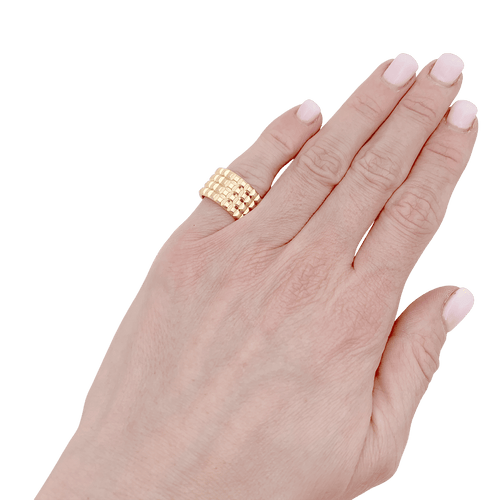 Bague 48 Bague Boucheron "Clou de Paris" or jaune. 58 Facettes 34418