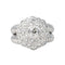 Bague 53 Bague Cocktail Or blanc Diamant 58 Facettes 4387256CN