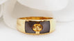 Bague Bague Clozeau en or jaune, citrine et résine 58 Facettes 30473