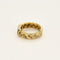 Bague 58 Bague tressée en or jaune, diamants et saphirs 58 Facettes MLJ0386