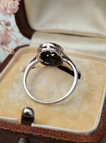 Bague 50 Bague Art Déco or Blanc Diamants 58 Facettes 304