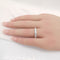 Bague 57 Alliances américaine platine & diamants 58 Facettes