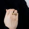 50 Bague jonc or jaune et rubis 58 Facettes LF14