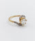 Bague 54.5 Bague tourbillon antique en or 18k et platine, diamant taille ancienne 1,35 ct 58 Facettes A06442