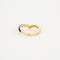 Bague 54 Bague or jaune céramique noire 58 Facettes 3131754