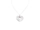 Collier Collier en or blanc et 4 coeurs 58 Facettes 26383