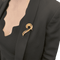 Broche Broche vintage "Volute" or rose. 58 Facettes 34701