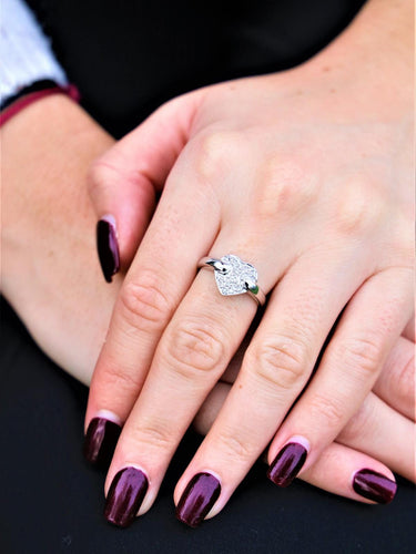 54 Bague Or blanc Diamant 58 Facettes 1641617CN