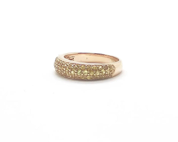 Bague 54 Bague en or jaune avec saphirs 58 Facettes 5543
