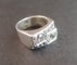 Bague 50 RENE BOIVIN - Bague Chevalière en argent 58 Facettes 1324378