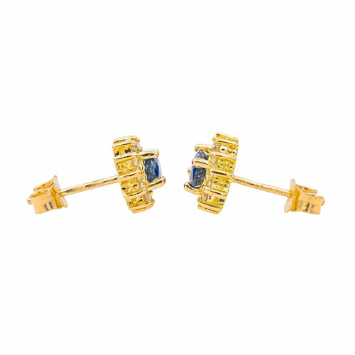 Boucles d'oreilles Boucles d'oreilles Or jaune Saphir, Diamant 58 Facettes 3754269CN