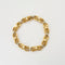 Bracelet Bracelet or jaune et gris, perles et diamants 58 Facettes ENG10572