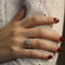 Solitaire or 14k diamant coussin 1,80 ct GIA + 0,35 ct - Taille 50