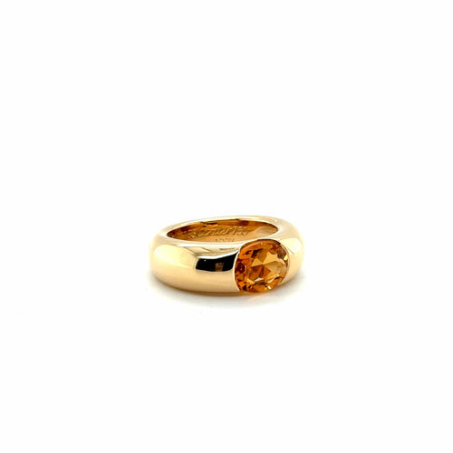 Bague 55 Cartier - Bague Jonc Ellipse Or jaune et citrine 58 Facettes 1.0000605/2