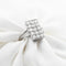 Bague Bague rectangulaire en or blanc sertie de diamants (0,80 carat) 58 Facettes 17302
