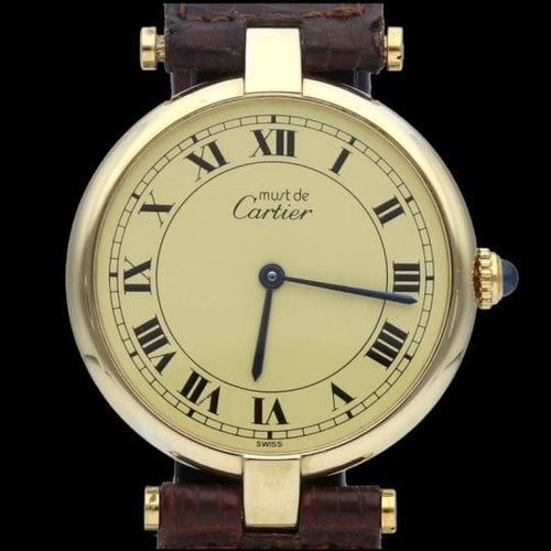 Montre Cartier Montre Must De Cartier Vermeil 58 Facettes MT43897