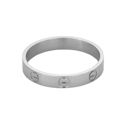 Bague 58 Cartier Bague Love Platine. Petit Modèle 58 Facettes 58FC28