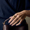 Bague 51 Bague neuf anneaux en or jaune 58 Facettes RAM3179