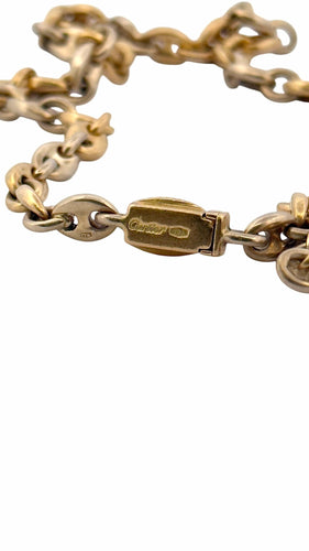 Collier Chaîne en or vintage Cartier maille grain de café 58 Facettes