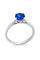 Bague 55 Solitaire en or blanc avec tanzanite 58 Facettes 50122