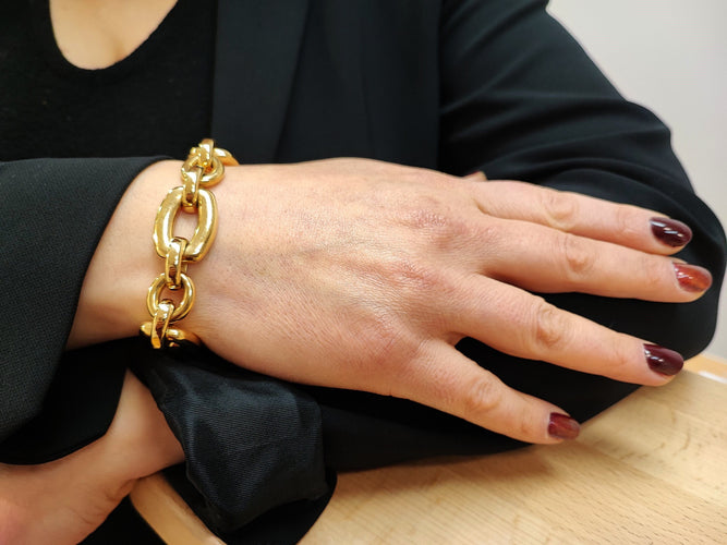 Bracelet Bracelet anneaux style années 70 58 Facettes BRA.DERKAL.70