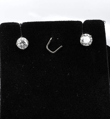 Boucles d'oreilles Boucles d’oreilles puces en or jaune 18 carats, diamants 2x 0,50 carats 58 Facettes AB628