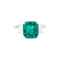 Bague 53 Bague émeraude, deux ors, diamants. 58 Facettes 34496