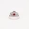Bague 52 Bague style Art Déco or blanc, rubis et diamants 58 Facettes AB22