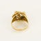 Bague 55,5 Bague dôme en or jaune et saphir 58 Facettes GU298X2