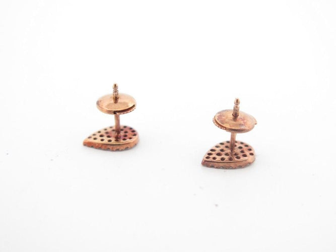 Boucles d'oreilles boucles d'oreilles DJULA grandes poires or rose 18k et diamants 0.34cts s 58 Facettes 269783