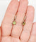 Boucles d'oreilles Dormeuses antique or jaune péridot en serti griffes 58 Facettes A05288