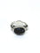 Bague 57 Bague cabochon lapis-lazuli en argent 925 58 Facettes