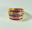 Bague Bague ligne de petits rubis et diamants 58 Facettes 126