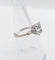 Bague 53 Bague cocktail art déco or blanc aigue marine 58 Facettes A05346