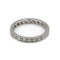 Bague 61 Alliance - Or blanc diamants 58 Facettes 220417R