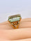 Bague en or jaune et béryl vert 20 carats