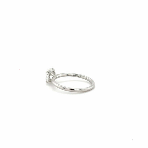 Bague 53 Bague Or blanc avec un magnifique diamant 58 Facettes 1.0000143/1