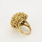 Bague 53 Bague dôme en or jaune 58 Facettes COL3141