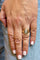 Bague 52 Chevalière rétro en or jaune 18 carats et diamants 58 Facettes