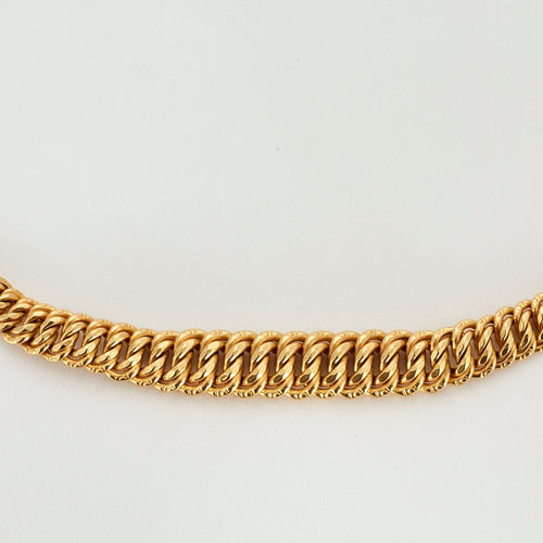 Collier Collier or jaune maille américaine 58 Facettes LP375
