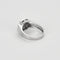 Bague 55 Bague en Or blanc 18k Saphir 58 Facettes MAN1436