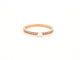 Bague 53 bague VANRYCKE solitaire pavee diamants en or rose 18k t53 58 Facettes 270294