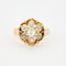 Bague 56 Bague motif floral sertie de diamants 58 Facettes 127207160538