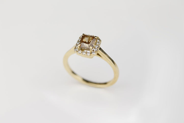 Bague 58 Bague Diamant brun 1.34ct 58 Facettes